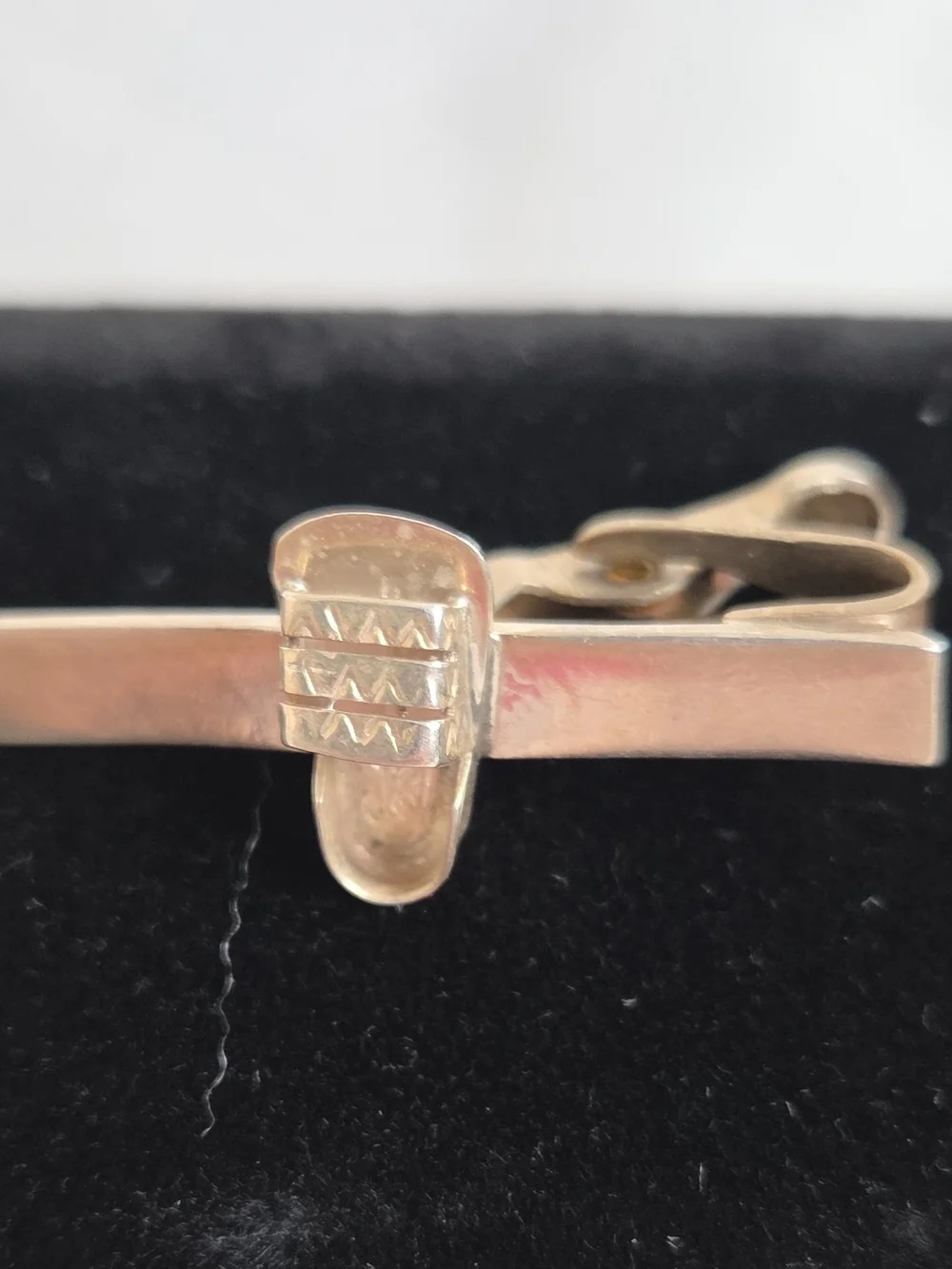 Vintage Sterling Silver Shoe Cufflinks And Tie Pin Made In Mexico